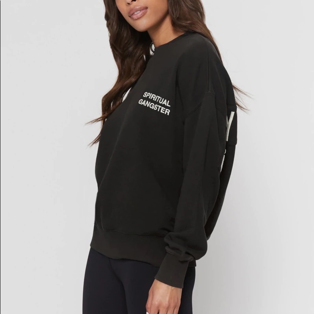 Spiritual Gangster Everything Will Be Okay Relaxed Crewneck Sweatshirt